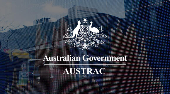 AUSTRAC logo: Australian Government's financial intelligence agency.